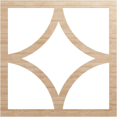 Ekena Millwork Statesman Wood Fretwork Pierced Ceiling Medallion, Alder, 30"OD x 19 1/4"ID x 3/8"T CMWP30X30X0375STAL